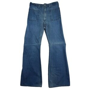 Vtg 60s Dungaree Jeans Men 30x33 Southern Apparel USA Flare Bell Boot CONE Denim